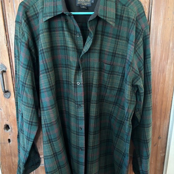 Wool Pendleton Fireside Ross Hunting Tartan shirt.  Size XL. - Picture 2 of 8